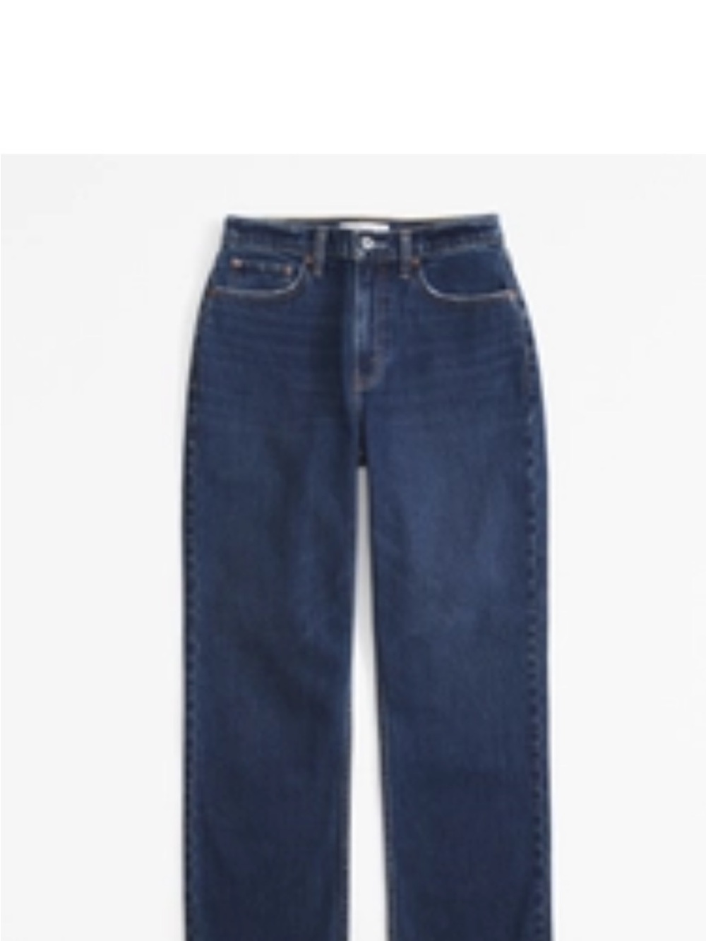 Abercrombie & Fitch Straight Leg Jeans - Dark Indigo